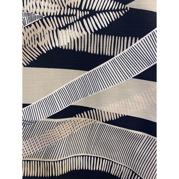 D’Accord Short Sleeve Half Button Polo Shirt. Mens Large Black Tan White - Picture 9 of 9